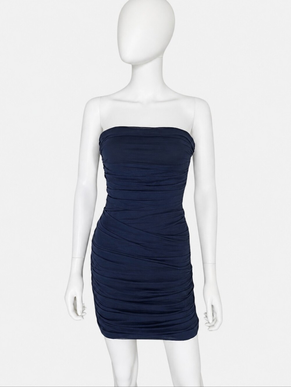 CAMILLA & MARC | Navy Ruched Strapless Bodycon Mini‎ Dress in Size 2